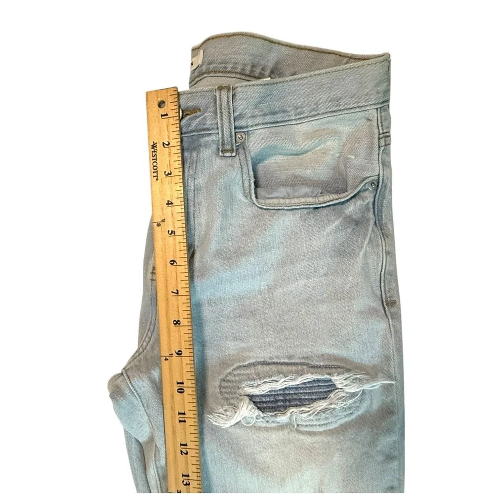 PACSUN Light Blue Stacked Skinny Distressed Men's Jeans - Picture 5 of 7